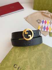 Gucci GG Belts Gold Black 04 - 3