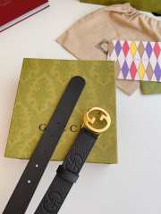 Gucci GG Belts Gold Black 04 - 2