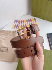 Gucci GG Leather Belts 3CM 06 - 5