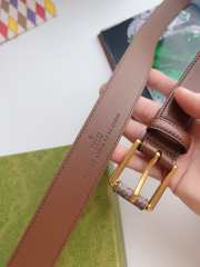 Gucci GG Leather Belts 3CM 06 - 2