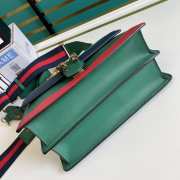 Gucci Dionysus Leather Top Handle Bag 421999 Red Green - 3