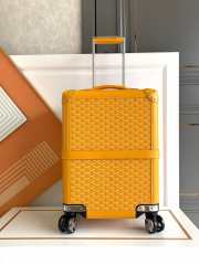 Details Goyard Bourget PM Trolley Case Yellow 50CM - 1