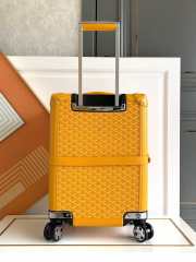 Details Goyard Bourget PM Trolley Case Yellow 50CM - 5