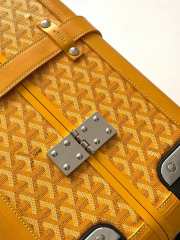 Details Goyard Bourget PM Trolley Case Yellow 50CM - 2