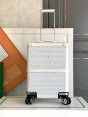 Goyard Bourget PM Trolley Case White 50CM - 1