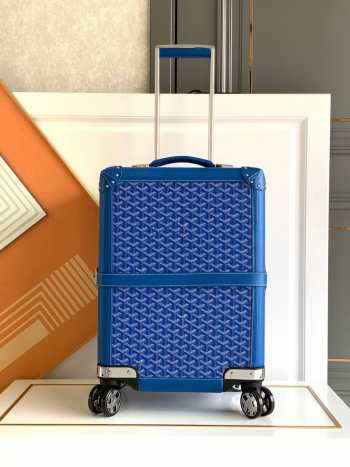 Goyard Bourget PM Trolley Case Sky Blue 50CM