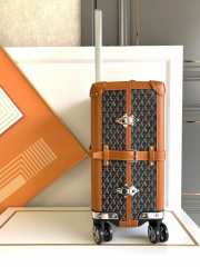 Goyard Bourget PM Trolley Case Black & Tan 50CM - 6