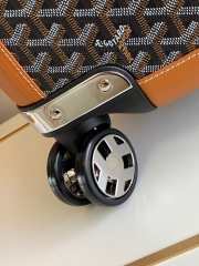 Goyard Bourget PM Trolley Case Black & Tan 50CM - 5