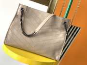 YSL Niki Shopping Bag in Greyish Brown 33CM - 3