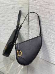 Dior Saddle Shoulder Pouch Black 19.5CM - 1