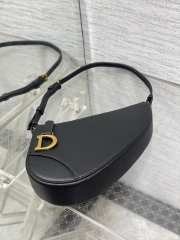 Dior Saddle Shoulder Pouch Black 19.5CM - 5