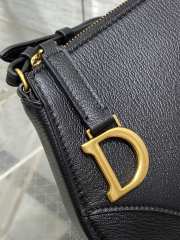 Dior Saddle Shoulder Pouch Black 19.5CM - 3