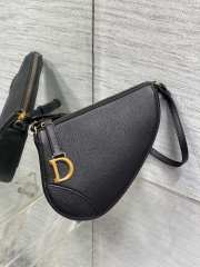 Dior Saddle Shoulder Pouch Black 19.5CM - 4