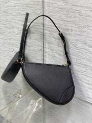 Dior Saddle Shoulder Pouch Black 19.5CM - 2