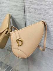 Dior Saddle Rodeo Shoulder Pouch Biscuit 19.5CM - 3