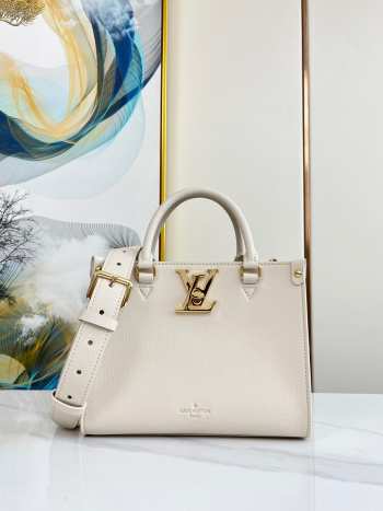 Louis Vuitton Lock & Go Handbag Quartz 24.5CM