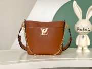 Louis Vuitton Lock & Walk Cognac Shoulder Bag 20CM M24165 - 1