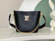 Louis Vuitton Lock & Walk Black Shoulder Bag 20CM M24006 - 1