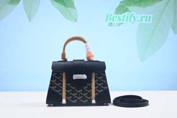 Goyard Saigon Mini Handbag Black 21cm