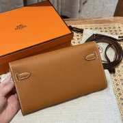 Hermes Kelly Elan Shoulder Bag Brown - 2