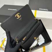 Chanel 23K Shoulder Bag Black 18CM - 5