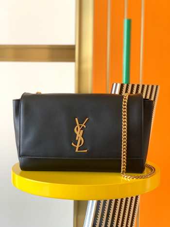 YSL Reversible Medium Kate in Suede Black 28.5CM