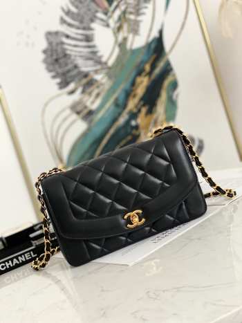 Chanel Flap Bag 23cm Lambskin Black