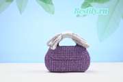 Chanel Small Bag with Handle in Purple 20.5CM - 5