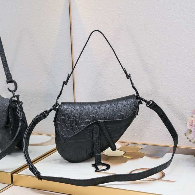 Dior Saddle Bag Black 25.5CM - 1