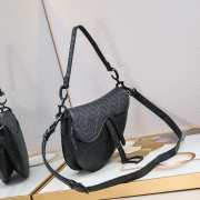 Dior Saddle Bag Black 25.5CM - 6