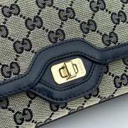 Gucci Luce Small Shoulder Bag Beige and Blue 27.5CM - 2