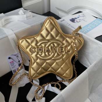 Chanel Star Bag Gold/ Silver 22.5CM