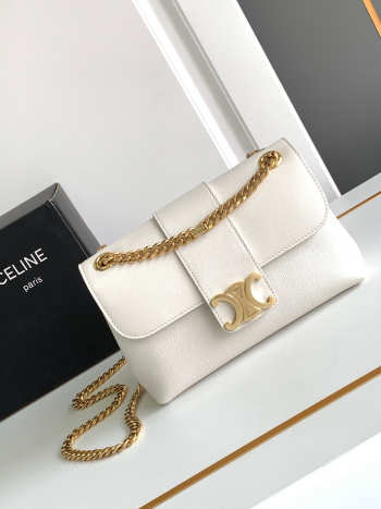 Celine Medium Victoire Bag White 25CM