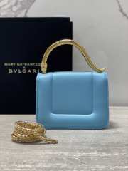 Bvlgari Serpenti Shoulder Bag Blue 19CM - 5