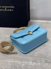 Bvlgari Serpenti Shoulder Bag Blue 19CM - 4