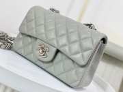 Chanel New Mini Flap Bag 20CM Grey  - 5