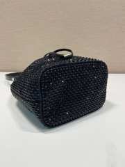 Prada Bucket Bag 21CM Black - 6