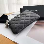 Chanel Coin Purse 15CM Black  - 4