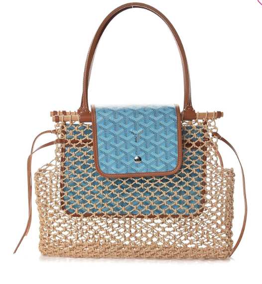 Goyard Net Aligre Tote Blue 30CM - 1