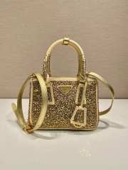 Prada Galleria Crystals-embellished Satin Mini Handbag 20CM - 1