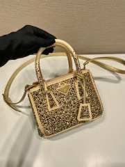 Prada Galleria Crystals-embellished Satin Mini Handbag 20CM - 2