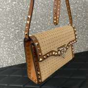 Valentino Garavani Raffia Rockstud Small Bag 22.5CM - 5