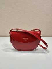 Prada Patent Shooulder Bag Red 21CM - 1