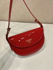 Prada Patent Shooulder Bag Red 21CM - 5