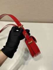 Prada Patent Shooulder Bag Red 21CM - 2