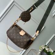 Louis Vuitton Multi-pochette Bag with Green Strap - 1