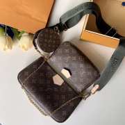 Louis Vuitton Multi-pochette Bag with Green Strap - 5