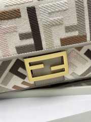 Fendi Baguette Canvas Shoulder Bag 26CM - 2