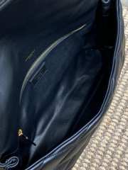 YSL Sade Puffer Envelope Black Bag 37cm - 6