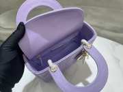 Dior lady Bag Lilac Cannage Lambskin 20cm - 3